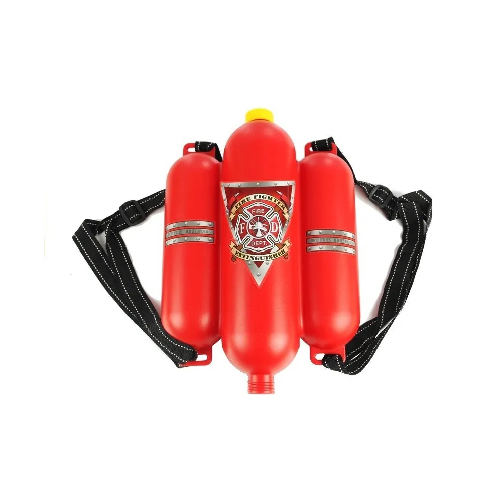 Zestaw Strażaka Dla Dziecka Kask Toporek Akcesoria Czerwony