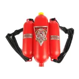 Zestaw Strażaka Dla Dziecka Kask Toporek Akcesoria Czerwony