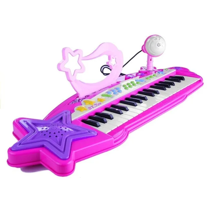 Instrument muzyczny dla dziewczynki – keyboard z efektami świetlnymi