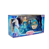 Kompletny zestaw prezentowy lalka, koń do czesania i karoca