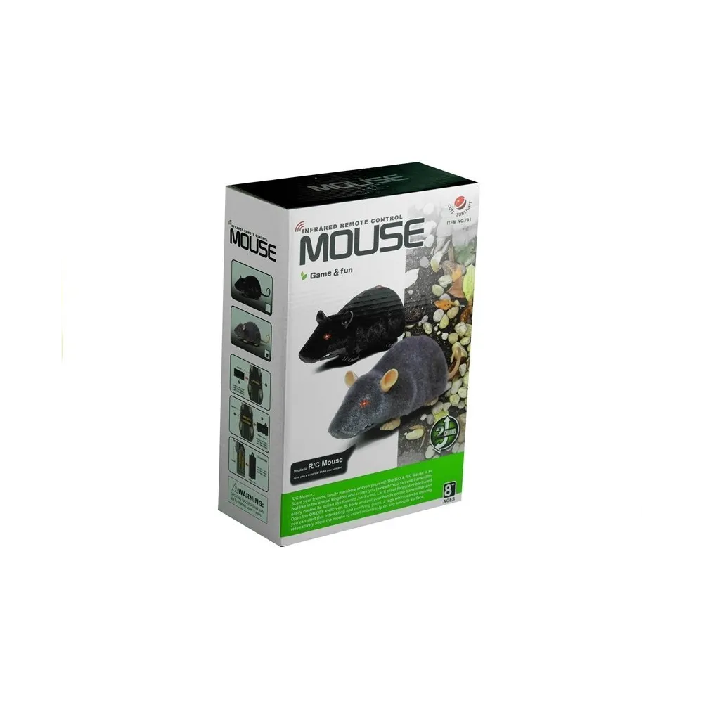 Pilot do myszy RC czarnej – łatwe sterowanie zabawką