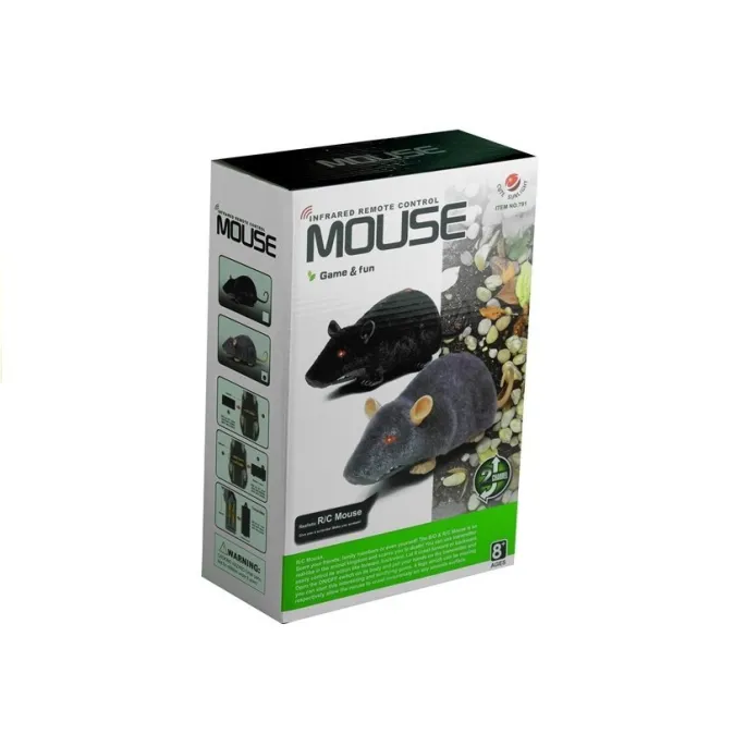 Pilot do myszy RC czarnej – łatwe sterowanie zabawką