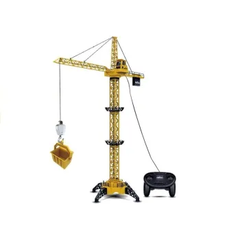 Model żurawia budowlanego ze światłem sygnalizacyjnym dla małych konstruktorów