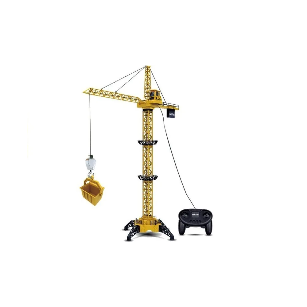Model żurawia budowlanego ze światłem sygnalizacyjnym dla małych konstruktorów