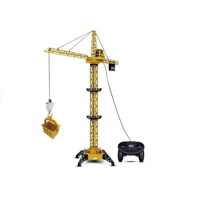 Model żurawia budowlanego ze światłem sygnalizacyjnym dla małych konstruktorów
