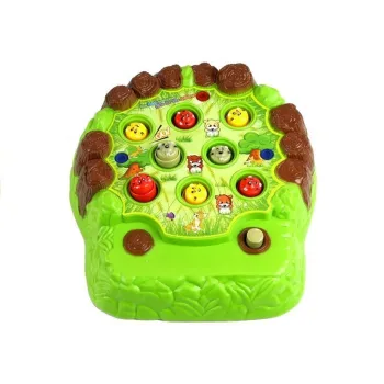 Kolorowa gra zręcznościowa Uderzanie Bobrów Młoteczkiem dla dzieci