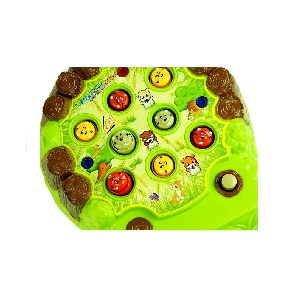 Zestaw gry z planszą i dwoma młoteczkami do zabawy