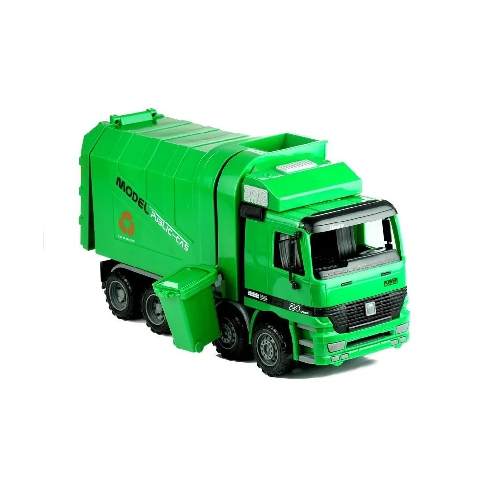 Realistyczna śmieciarka otwierana do zabawy i nauki segregacji śmieci