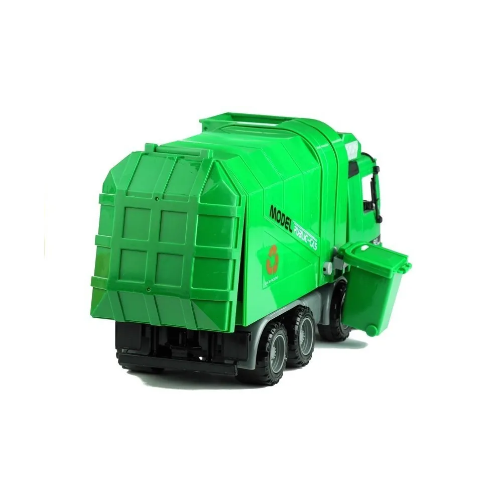 Bezpieczna plastikowa śmieciarka edukacyjna 36,5 cm dla dzieci