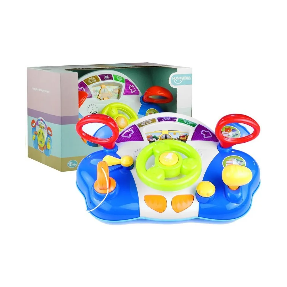 Interaktywna kierownica dla dziecka z efektami dźwiękowymi