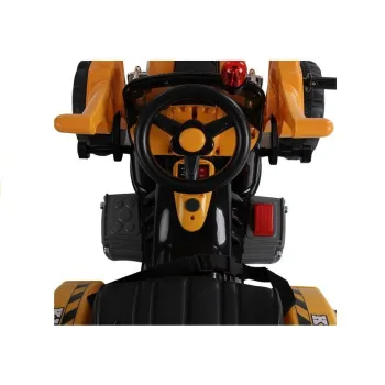 Traktor na akumulator z Łyżką Koparka Pomarańczowy