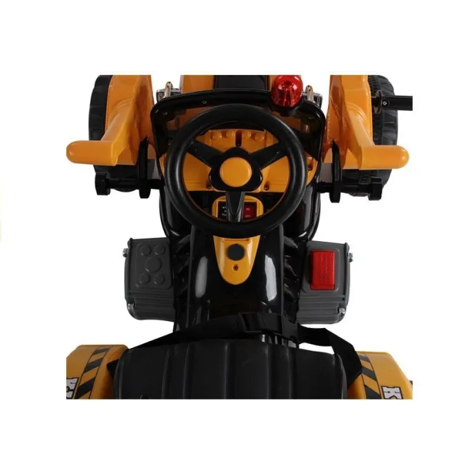 Traktor na akumulator z Łyżką Koparka Pomarańczowy