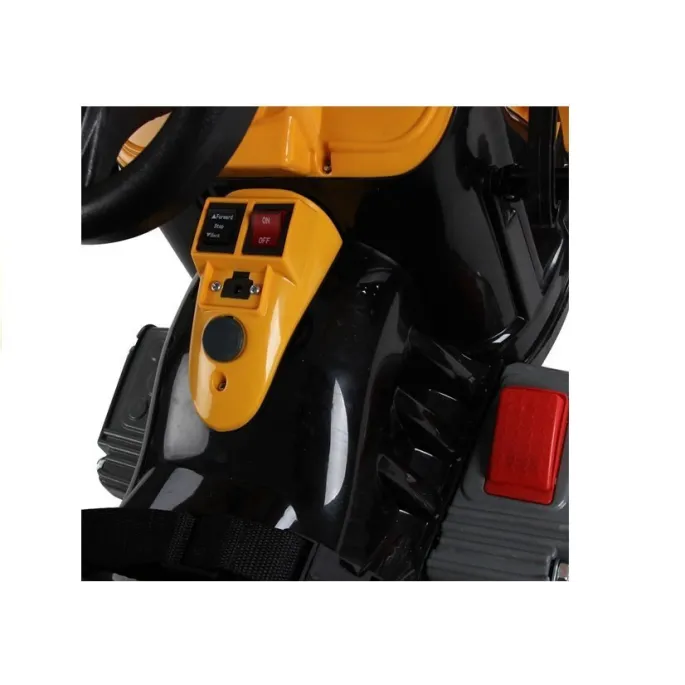 Traktor na akumulator z Łyżką Koparka Pomarańczowy