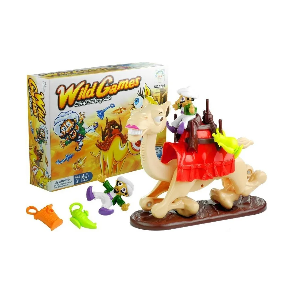 Gra Osiodłaj Wielbłąda z dużą figurką wielbłąda i bagażami