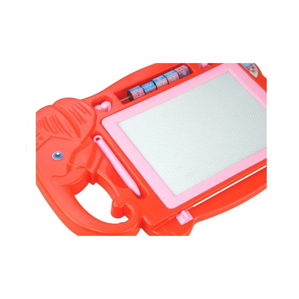 Znikopis Słoń Tablica Magnetyczna Pieczątki Czerw.