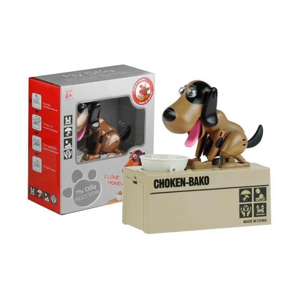 Skarbonka dla dzieci w kształcie psa, idealna do nauki oszczędzania pieniędzy
