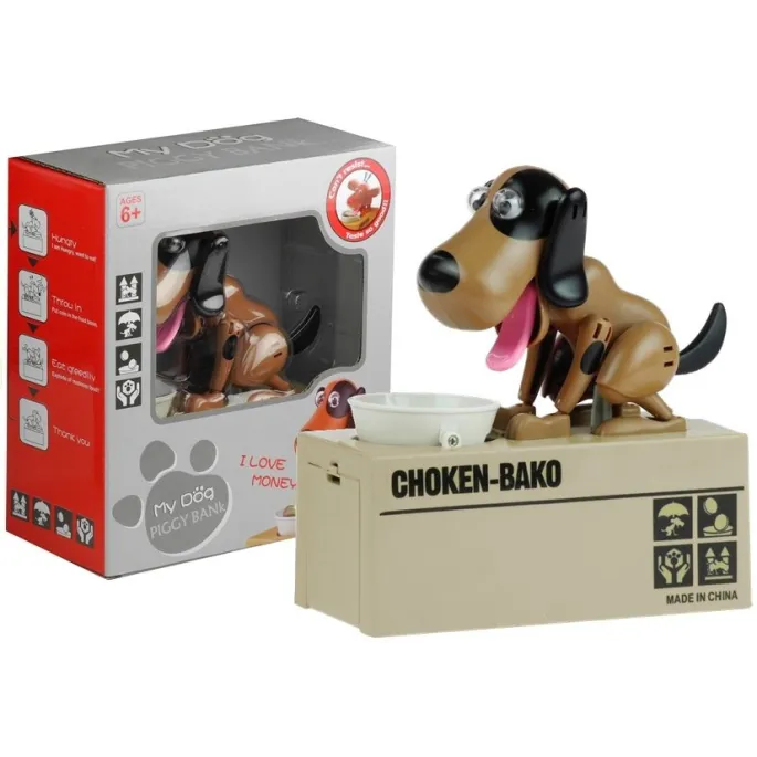 Skarbonka dla dzieci w kształcie psa, idealna do nauki oszczędzania pieniędzy