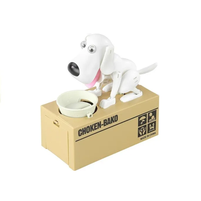 Zabawka edukacyjna piesek skarbonka na monety w dziecięcym pokoju