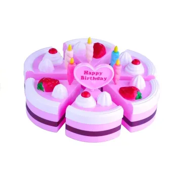 Duży Zestaw Serwis Urodzinowy Tort 32 Elementy