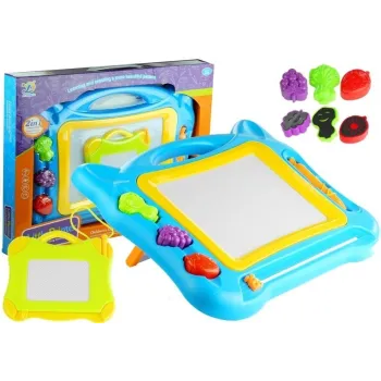 Duży Znikopis Tablica Magnetyczna Stempelki 2w1