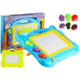 Duży Znikopis Tablica Magnetyczna Stempelki 2w1