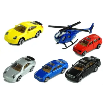 Piętrowy garaż z akcesoriami, autkami i helikopterem do zabawy