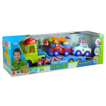 Edukacyjny zestaw pojazdów ratunkowych z funkcją rozkręcania