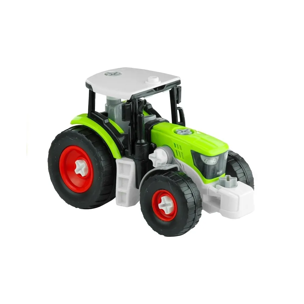 Detal ruchomego ramienia na wysięgniku traktora zabawkowego