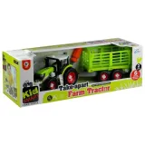 Zestaw traktor z przyczepą i zabawkowym śrubokrętem do skręcania