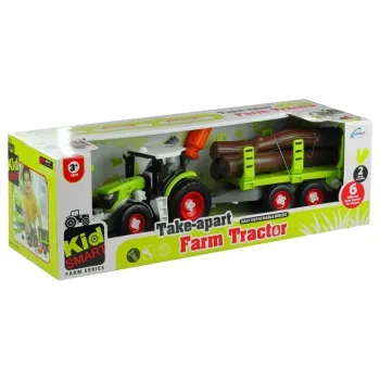Traktor 43 cm z przyczepą dla dzieci powyżej 3 lat