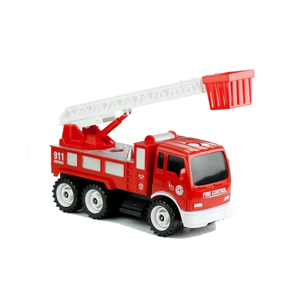 Wóz strażacki dla małych konstruktorów do samodzielnego składania