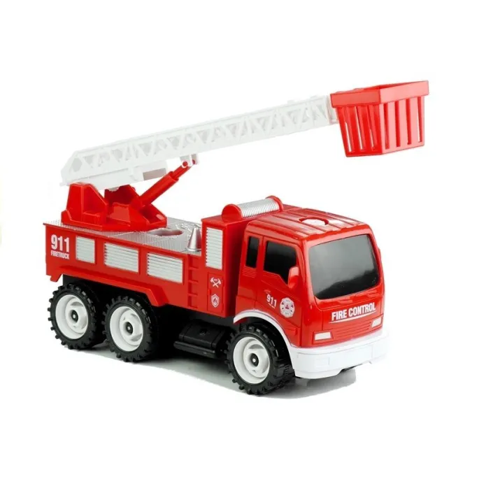 Wóz strażacki dla małych konstruktorów do samodzielnego składania