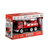 Wóz strażacki zabawka do skręcania dla przedszkolaka od 3 lat