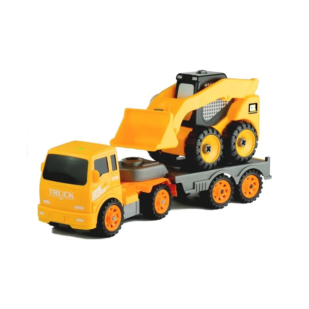 Pojazdy budowlane do rozkręcania z wymiennym śrubokrętem dla najmłodszych