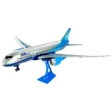 Zabawka samolot granatowy 69 cm z detalami kabiny i zdobieniami AIR SUPER