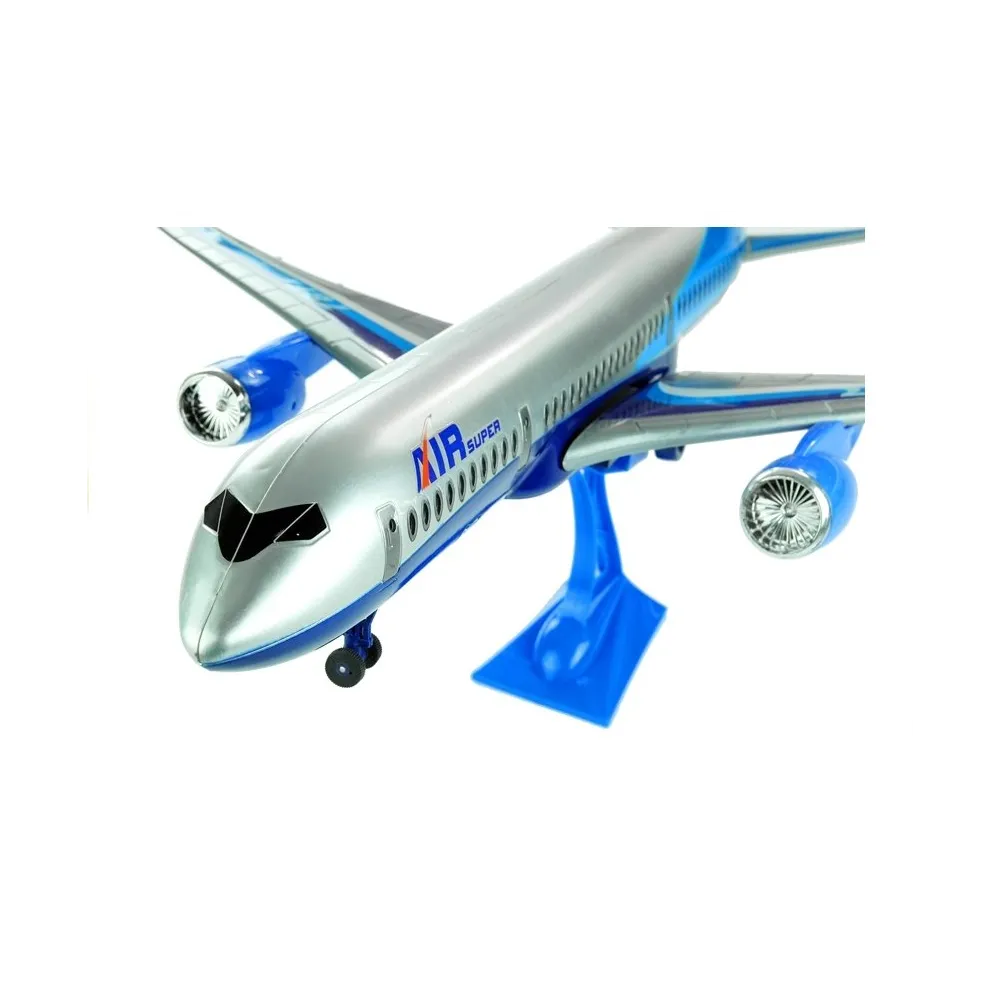 Duży samolot zabawkowy na stojaku – idealny prezent dla małego pilota