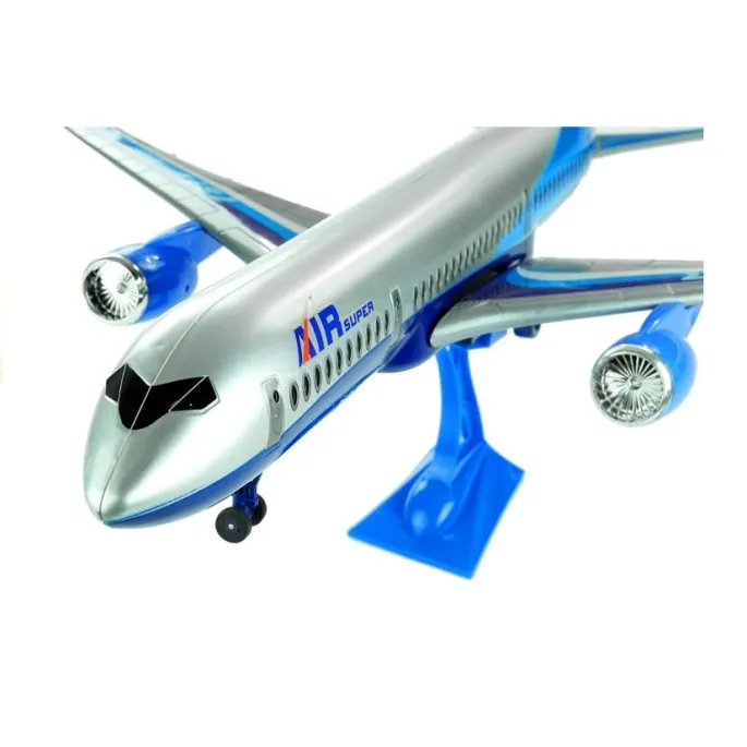 Duży samolot zabawkowy na stojaku – idealny prezent dla małego pilota