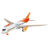 Plastikowy samolot zabawka z podstawą do ekspozycji