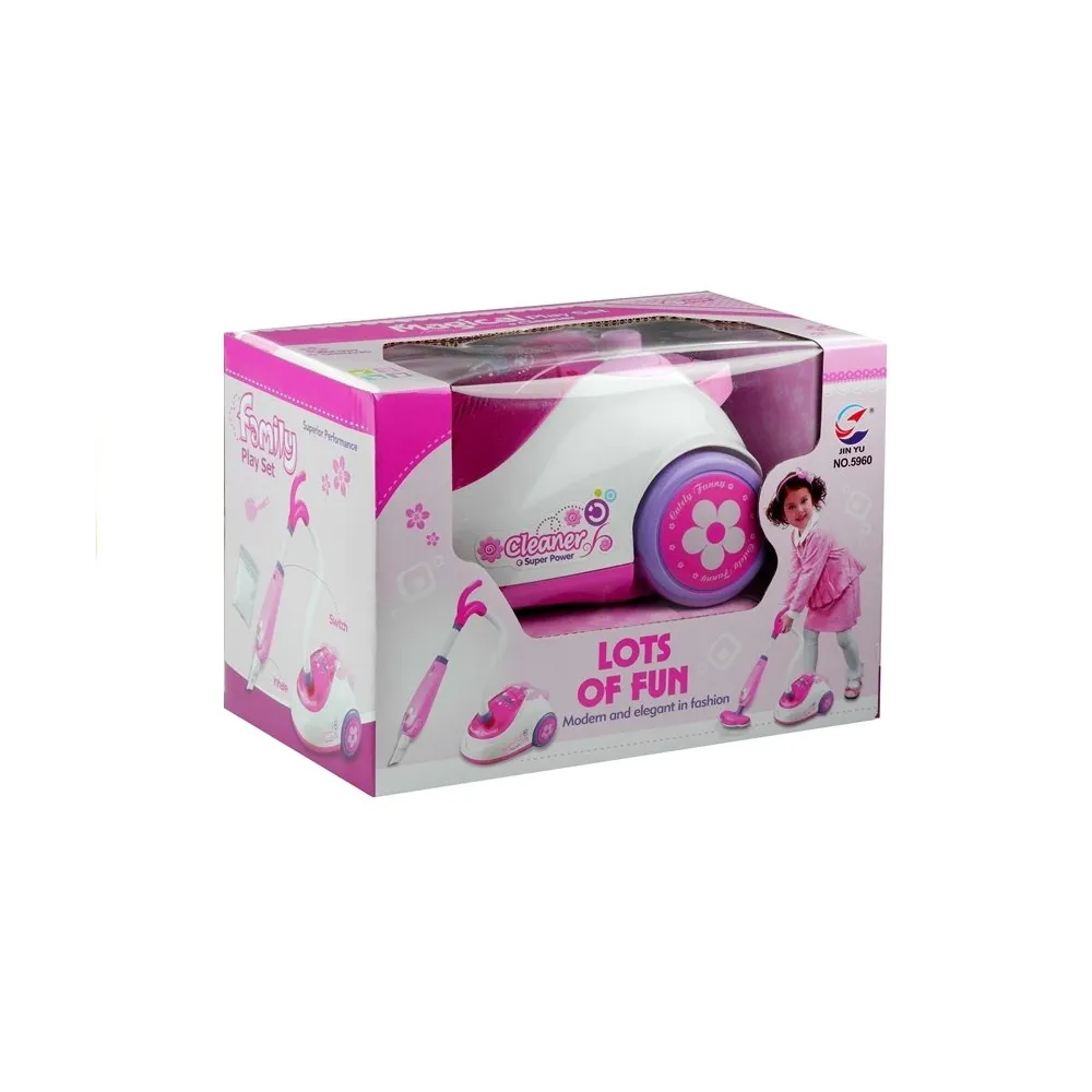 Kolorowy odkurzacz dziecięcy z woreczkiem i akcesoriami