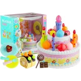 Zestaw urodzinowy z tortem, ciasteczkami i lodami dla dzieci