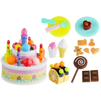 Zabawkowy tort z efektami świetlnymi dla kreatywnej zabawy