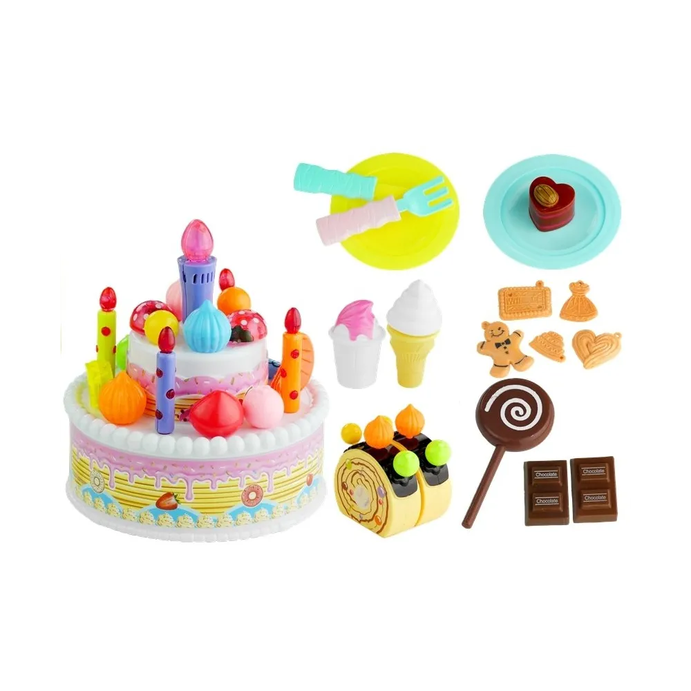 Zabawkowy tort z efektami świetlnymi dla kreatywnej zabawy