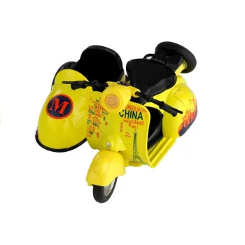 Motorek zabawkowy do kreatywnej zabawy z kolorowymi ozdobami