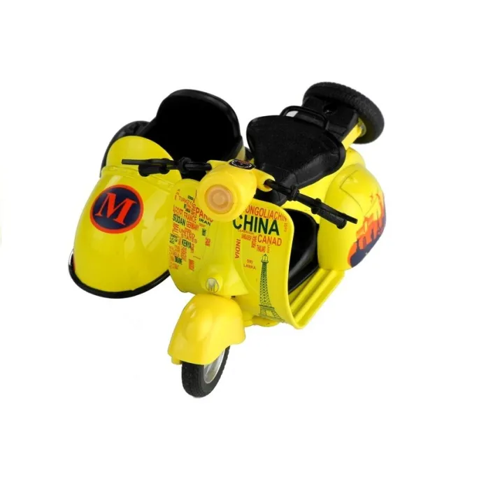 Motorek zabawkowy do kreatywnej zabawy z kolorowymi ozdobami