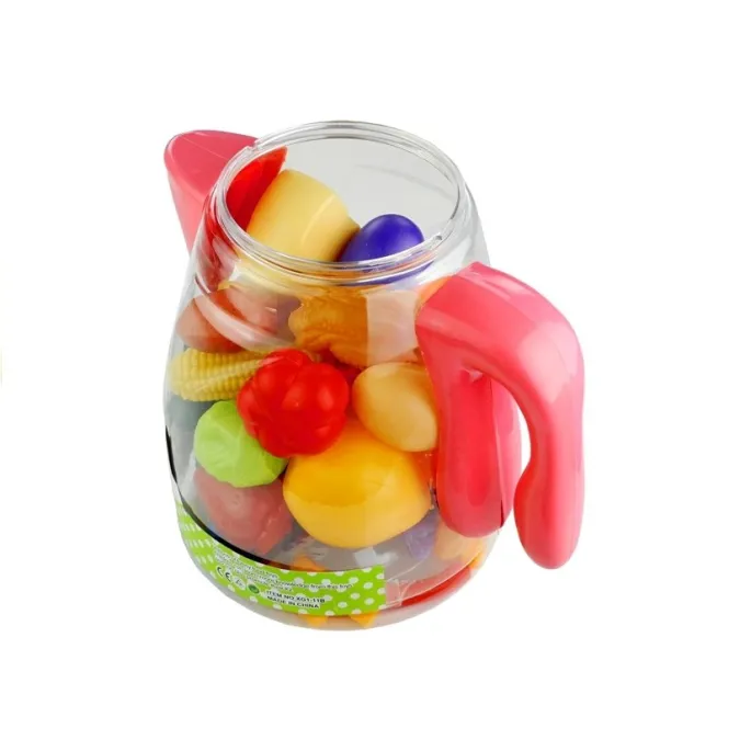 Zestaw zabawek spożywczych z warzywami i owocami do nauki poprzez zabawę