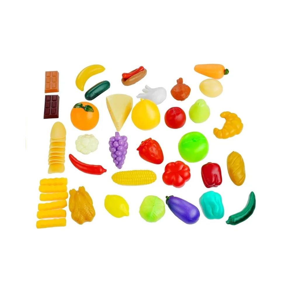 Dzbanek z miniaturowymi produktami spożywczymi do zabawy sklep