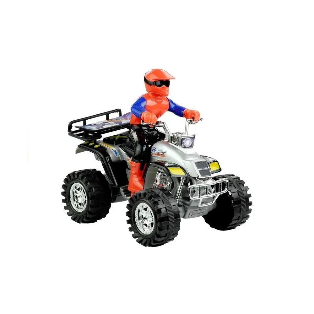 Czterokołowy quad zabawkowy z dużymi bieżnikowanymi oponami