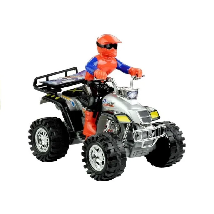Czterokołowy quad zabawkowy z dużymi bieżnikowanymi oponami