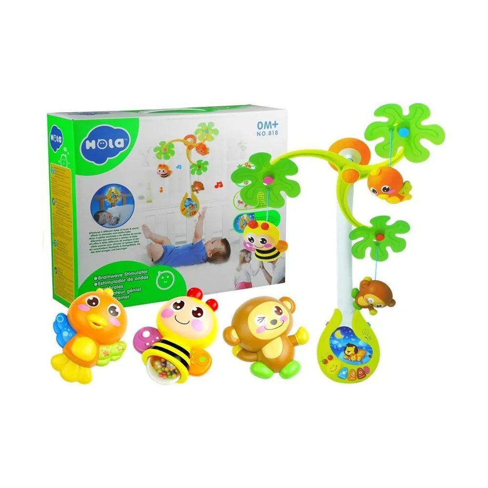 Zestaw karuzeli pozytywki idealny na prezent dla niemowlaka lub noworodka