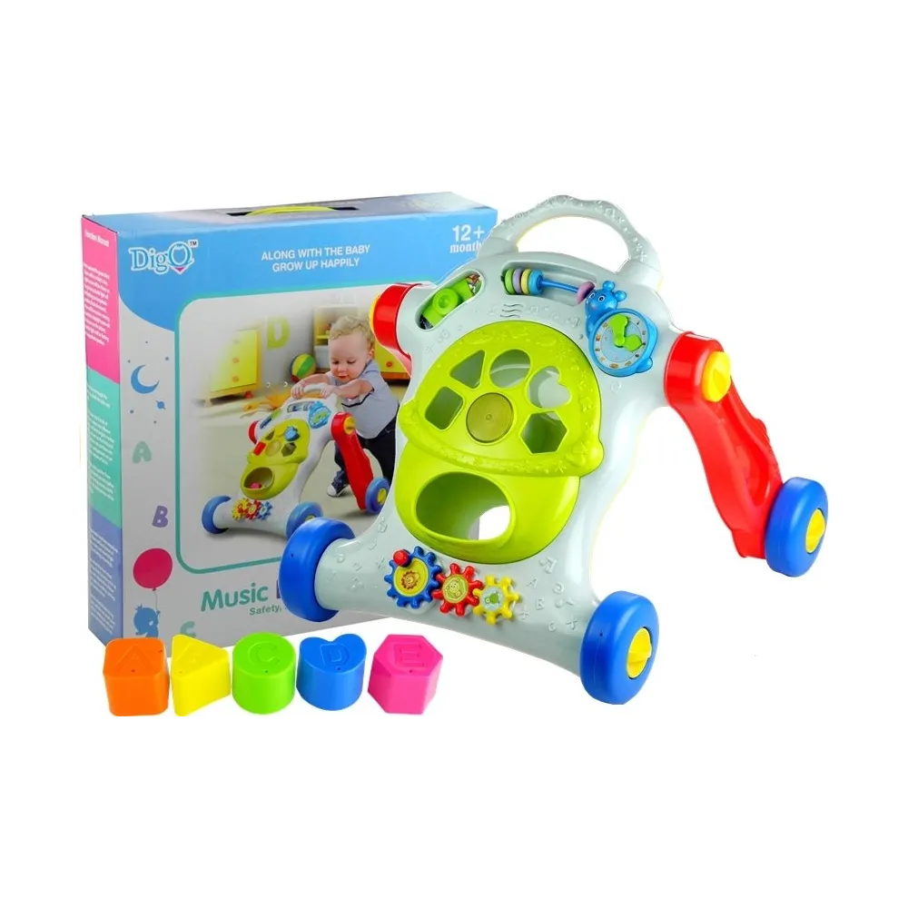 kolorowy pchacz edukacyjny do nauki chodzenia dla dzieci